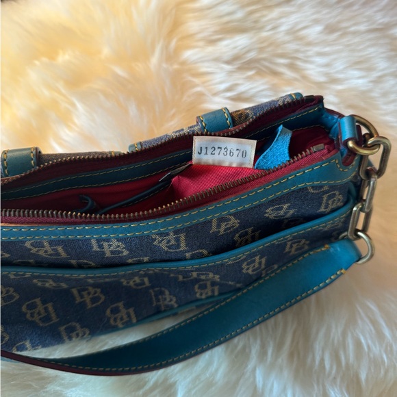 Dooney & Bourke Blue Monogram Shoulder Bag - Picture 8 of 8